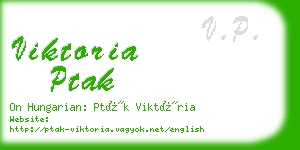 viktoria ptak business card